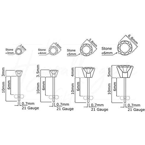 Light Yellow Cubic Zirconia Titanium Earrings