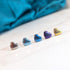 Heart Titanium Stud Earrings in a Range of Colours