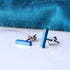 Rectangle Titanium Stud Earrings - 10mm - in a Range of Colours
