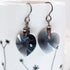 Graphite Crystal Titanium Drop Earrings