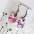 Light Rose Pink Crystal Titanium Drop Earrings