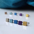 Square Titanium Stud Earrings in a Range of Colours