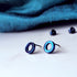 Circle Titanium Stud Earrings in a Range of Colours