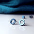 Circle Titanium Stud Earrings in a Range of Colours