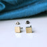 Square Titanium Stud Earrings in a Range of Colours