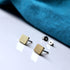 Square Titanium Stud Earrings in a Range of Colours