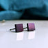 Square Titanium Stud Earrings in a Range of Colours