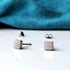 Square Titanium Stud Earrings in a Range of Colours