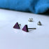 Triangle Titanium Stud Earrings in a Range of Colours