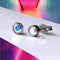 Rainbow AB Crystal Titanium Stud Earrings, 4mm