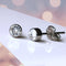 Clear Moonlight Crystal Titanium Stud Earrings, 4mm
