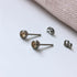 Light Colorado Topaz Crystal Titanium Stud Earrings, 4mm