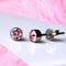 Light Rose Pink Crystal Titanium Stud Earrings, 4mm