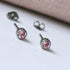 Light Rose Pink Crystal Titanium Stud Earrings, 4mm