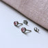 Light Rose Pink Crystal Titanium Stud Earrings, 4mm