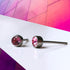 Rose Pink Crystal Titanium Stud Earrings, 4mm
