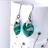 Emerald Green Crystal Titanium Drop Earrings