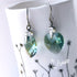 Erinite Green Crystal Titanium Drop Earrings