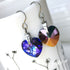 Heliotrope Purple Crystal Titanium Drop Earrings