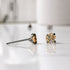Peach Cubic Zirconia Titanium Earrings