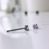 Light Pink Cubic Zirconia Titanium Earrings