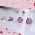 Light Pink Cubic Zirconia Titanium Earrings