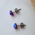 Siam Shimmer Crystal Titanium Earrings, 6.5mm