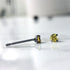 Yellow Cubic Zirconia Titanium Earrings