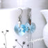 Aquamarine Crystal Titanium Drop Earrings