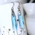 Aquamarine Blue Crystal Titanium Long Drops