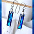 Bermuda Blue Crystal Titanium Long Drops