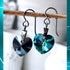 Bermuda Blue Crystal Titanium Drop Earrings