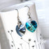 Bermuda Blue Crystal Titanium Drop Earrings