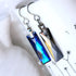 Bermuda Blue Crystal Titanium Long Drops