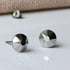 Chrome Crystal Titanium Earrings, 6.5mm