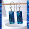 Large Bermuda Blue Crystal Titanium Long Drops