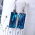 Large Bermuda Blue Crystal Titanium Long Drops