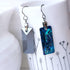 Large Bermuda Blue Crystal Titanium Long Drops
