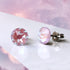 Lavender Pink Crystal Titanium Earrings, 6.5mm