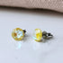 Sunshine Yellow Crystal Titanium Earrings, 6.5mm