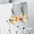 Golden Shadow Crystal Titanium Drop Earrings