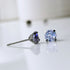 Lavender Cubic Zirconia Titanium Earrings
