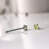 Light Yellow Cubic Zirconia Titanium Earrings