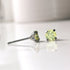 Light Yellow Cubic Zirconia Titanium Earrings