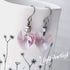 Light Amethyst Crystal Titanium Drop Earrings