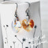 Light Colorado Topaz Crystal Titanium Drop Earrings