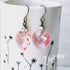 Light Rose Pink Crystal Titanium Drop Earrings