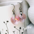 Light Rose Pink Crystal Titanium Drop Earrings