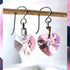 Light Rose Pink Crystal Titanium Drop Earrings
