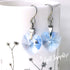 Light Sapphire Blue Crystal Titanium Drop Earrings